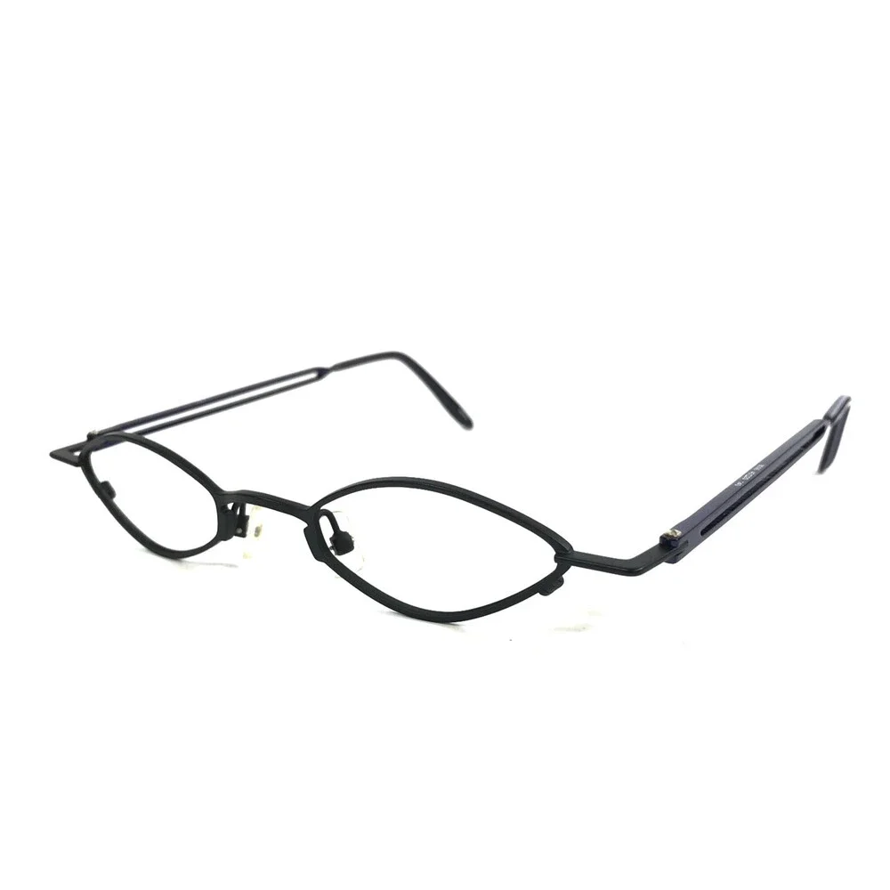 ogi Eyeglasses Frames 9006 COL. 501 Black Purple Oval Wire Rim 43-20-140
